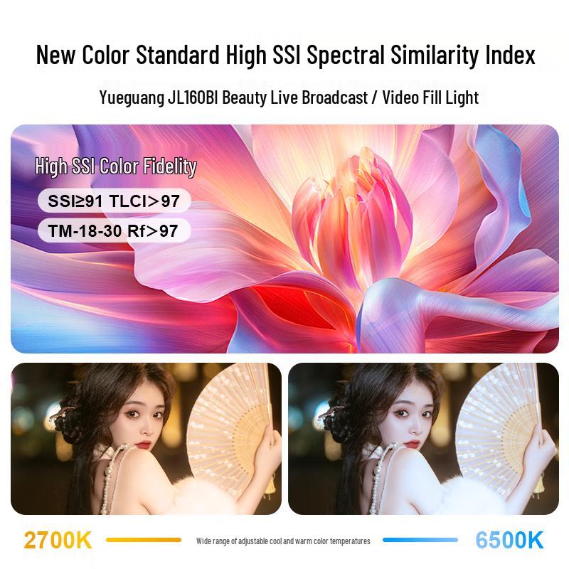 JINBEI JL160BI 160W Bi-color LED Video Light