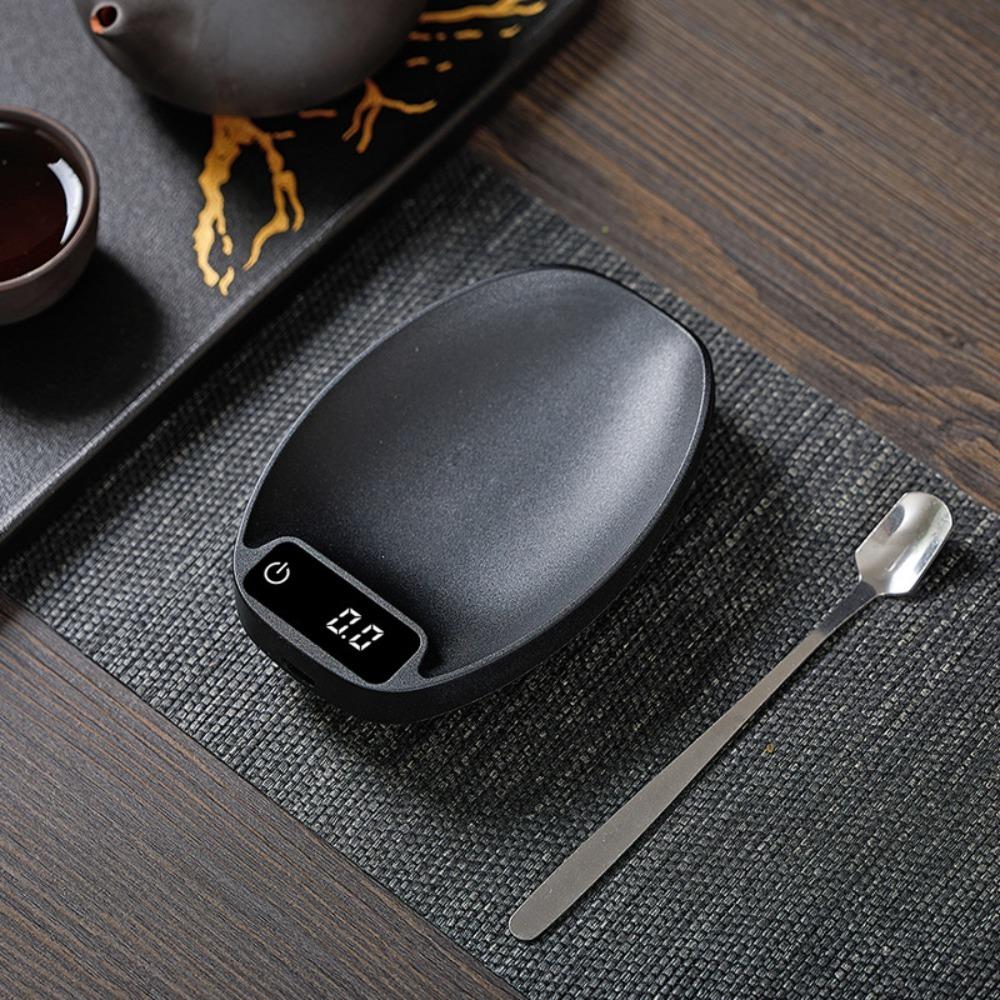 Touchscreen Coffee Scale Tortoise Shell Pattern Coffee Bean Tray Digital Scale  Seasonings