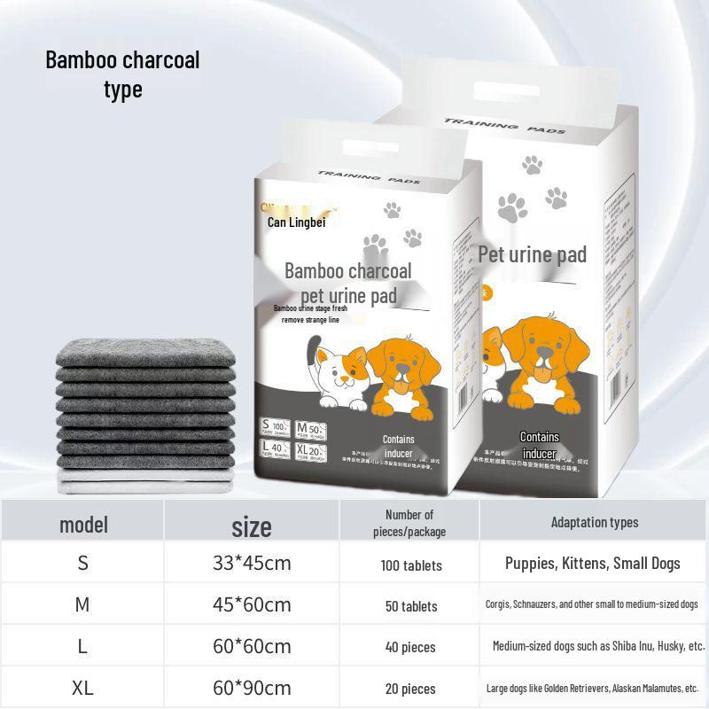 Bamboo Charcoal Absorbent Pet Pads for Dogs, Cats, and Rabbits