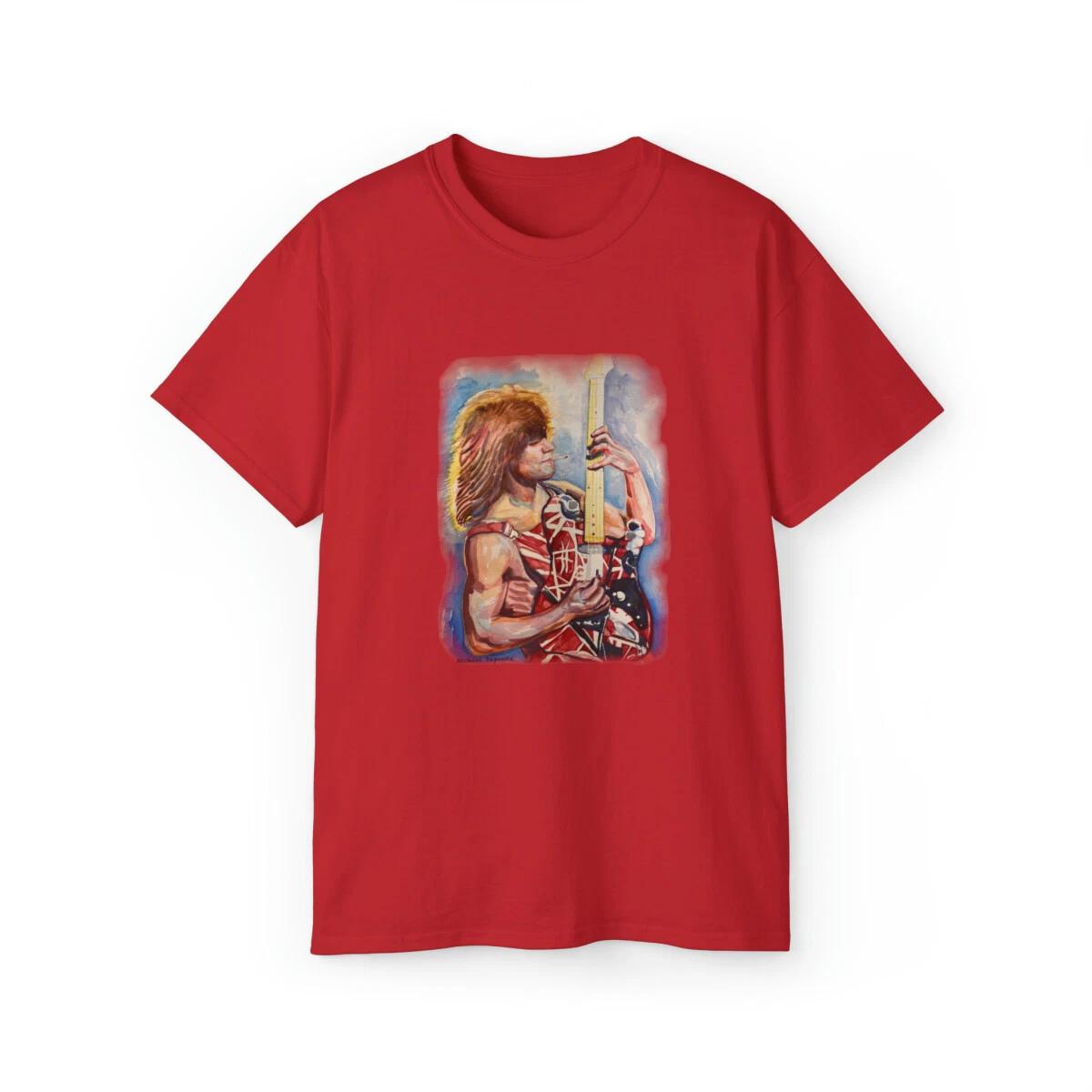 Eddie VH Rock guitar God Art T shirt 3XL