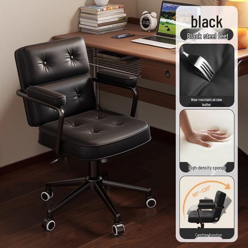 Ergonomische Kantoor Computerstoel: Comfortabel, Draaibaar, Verstelbare Rugleuning, Verstelbare Hoogte, Perfect voor Studenten of Lange Zituren.