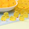 Mini Fluorescence Chicken Moss Toy Crafts Microlandscape Miniature Chick Figurines Children Gift Home Decor Accessories