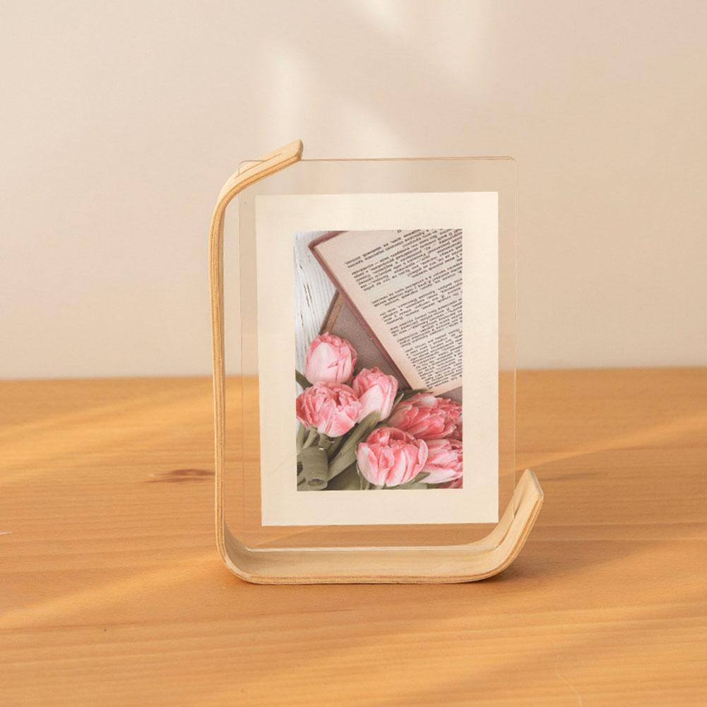 Photo Frame Display Calendar Black Walnut DIY Wedding Party Display Photos Photo Decor Wood Color Display Frame 10x15