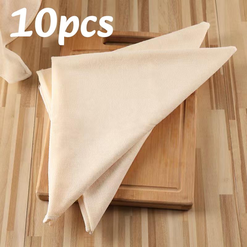 3-10PC Pure Cotton Steaming Cloth Home Non-Stick Filter Curd Cloth Kitchen Steamer Mat For Rice Bun Steamer Cloth for Straining