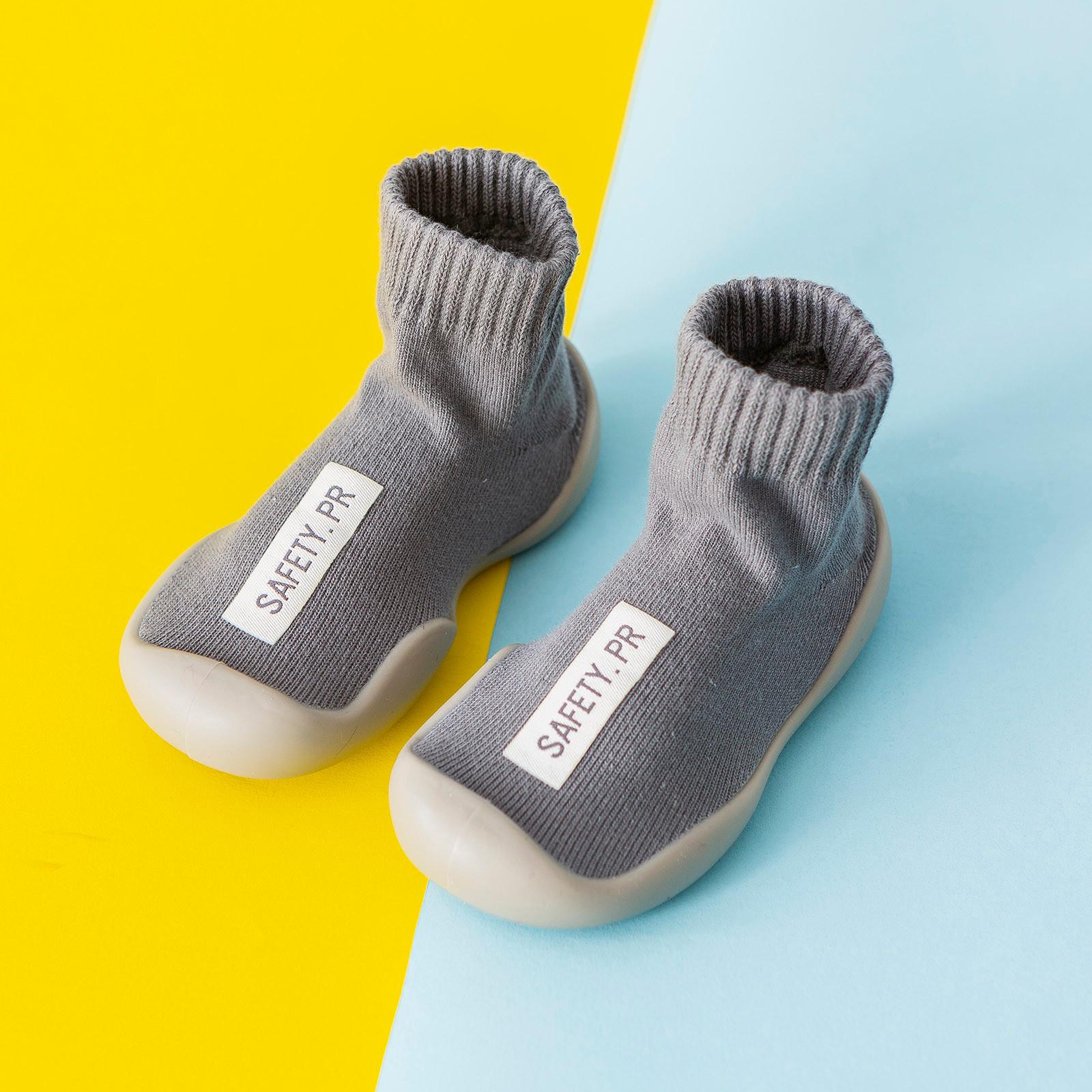 

(СУ)Baby Boy Girl Cartoon Warm Floor Nocks Гумова підошва взуття Anti-Slip First Walker 23 зелений