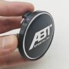4pcs/set 60mm ABT SPORTSLINE Logo Car Emblem Wheel Hub Center Cap Badge Covers With Black Base For Car Universal Accessories