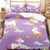 Hot Air Balloon Duvet Cover Set Single King Cartoon Animal Bedding Set Cute Sika Deer Elephant Comforter Cover For Kids Teens