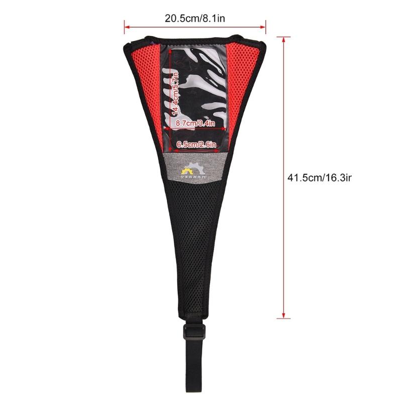 Sweat Net Sweat Absorbs Guard Net with Phone Pouch Protector Cover Bike Frame Sweat Guard for Cycling Training Road Bike