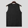 INCERUN Men Sleeveless See Through Hollow Out Beach Vest Tank Topss