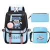 Animation Cartoon Peripheral Printing Children'S Backpack Campus Large Capacity Primary And Secondary School Students Schoolbag Three-Piece Set