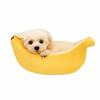 Portable Pet Sleeping Basket Durable Cozy Cat Mat Soft Banana Shape Cat Bed  For Kitten Puppy