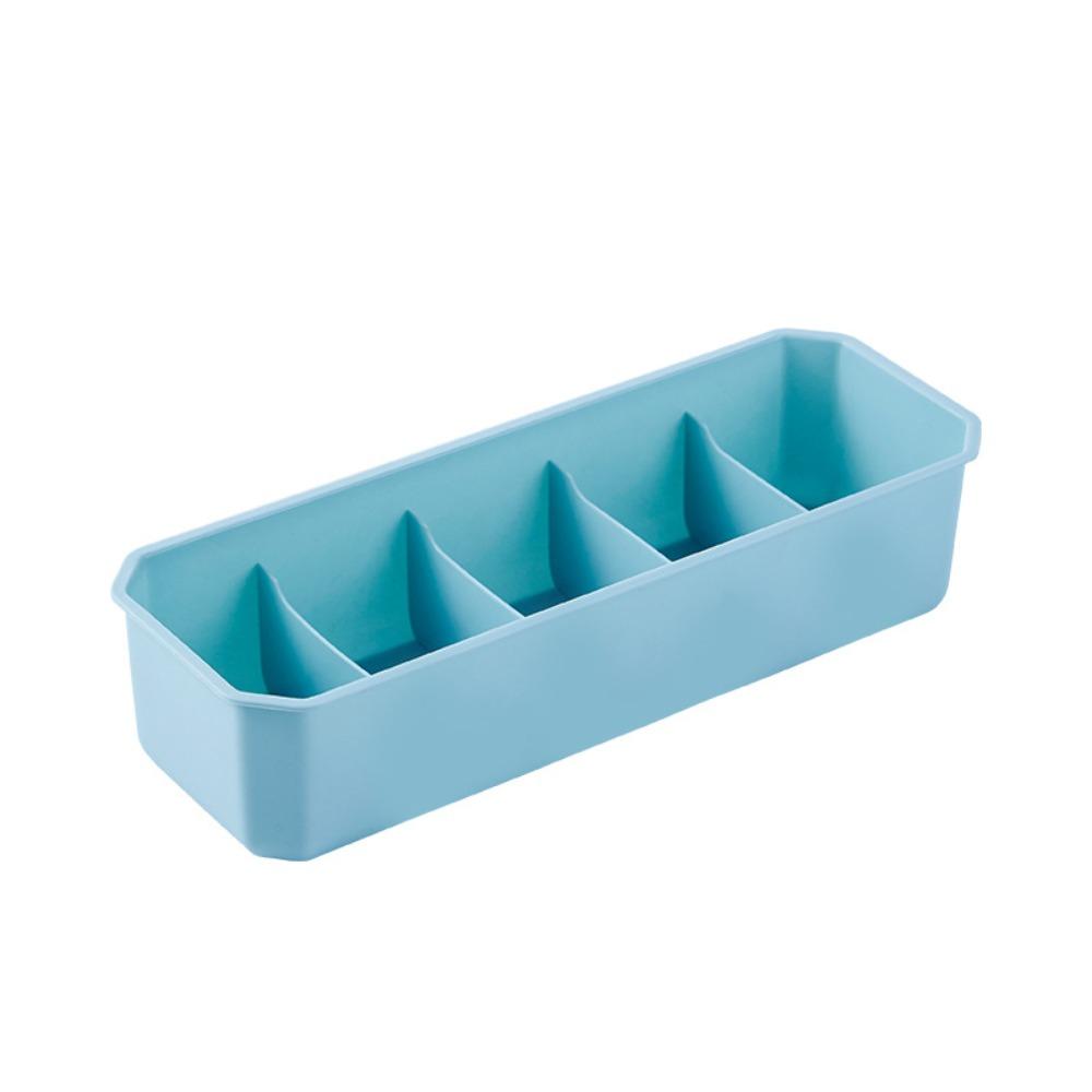 

New Fashion Plastic Desktop Storage Box Removable Partitions Durable Divided Drawer Storage Box Multipurpose Tableware Storage
