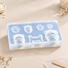 Assorted-Cavity Dog Casting Mould with Pet-Themed Motifs and Flexible Construction for Candle and Resin Craft Projects