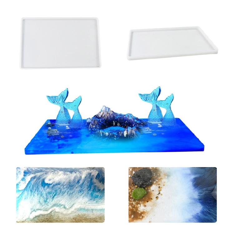 Silicone Clay Molds Resin Paintings Moulds Large Tray Molds Silicone Material