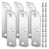 AT21-Hinge Filler Plates Door Hinge Filler Plates Door Edge Filler Plates Door Hinge Shims Silver