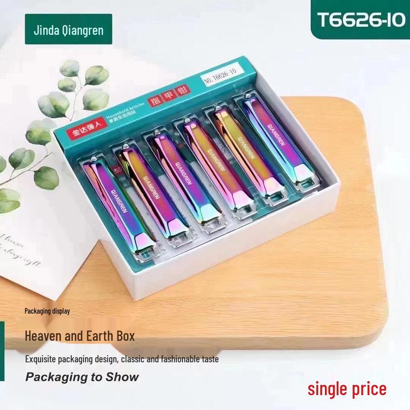Jindaqiangren Large Carbon Steel Nail Clippers - Flat Mouth Manicure Tool with Free Shipping
