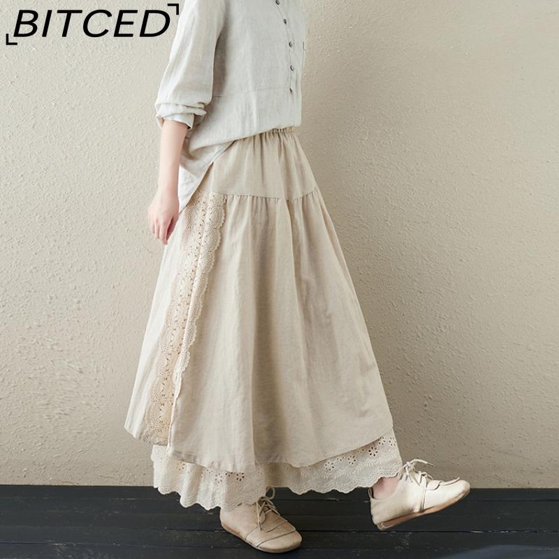 BITCED Damenmode Lässig Sommer Frühling Rock