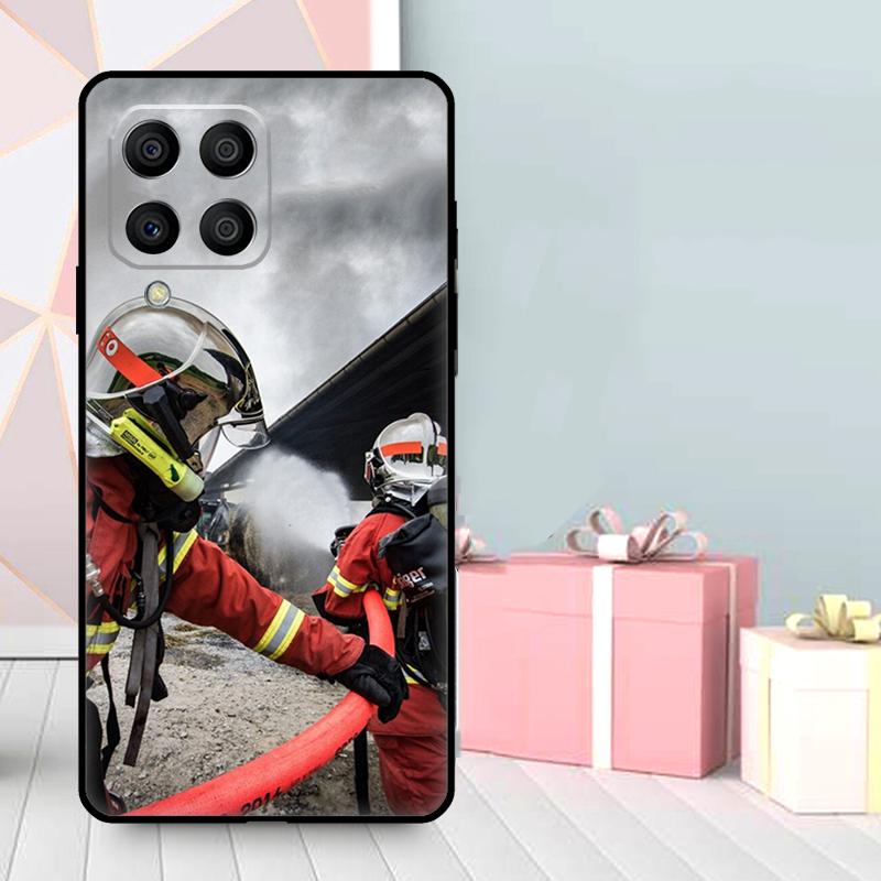 Firefighter Heroes Fireman Case For Samsung Galaxy M35 M56 M12 M06 M32 M52 M55 M15 M11 M13 M14 M16 M36 M31 M53 M34 M54