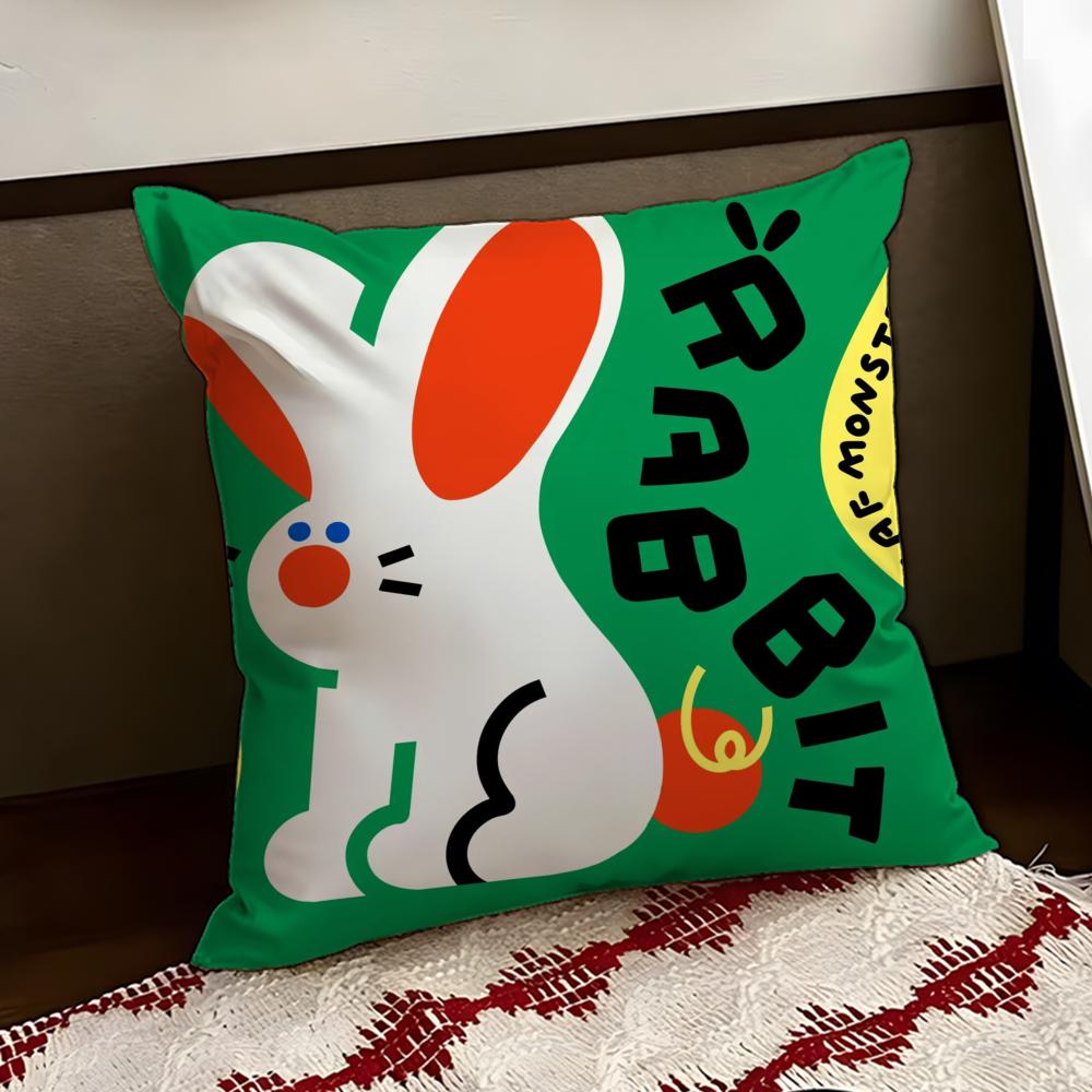 Chinese Zodiac Print Cushion Cover Reversible Soft Durable Pillow Cover Home  Car MultiScene Use for Daily Comfort