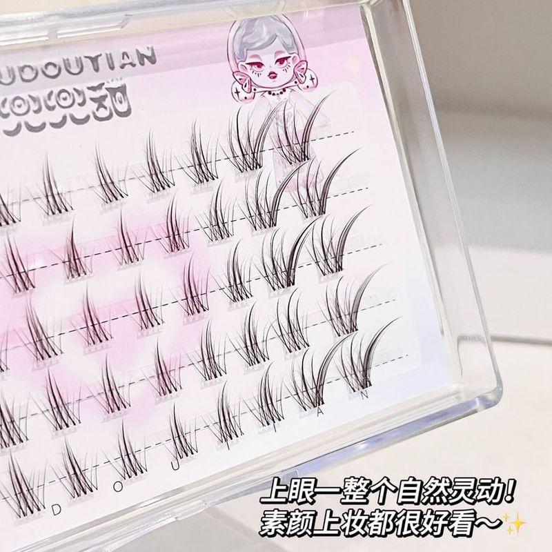 Nreain - Fox Eye Natural Cluster False Eyelashes