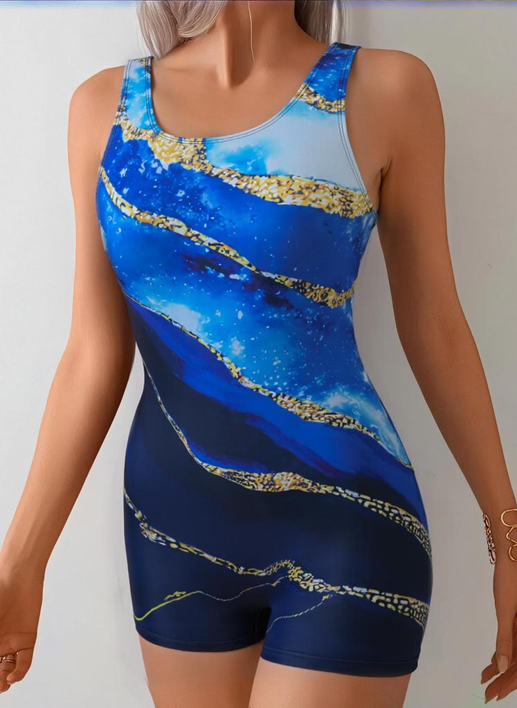 2026 Damen Einteiler Boyleg Sportlicher Strand Badeanzug - Europäischer & Amerikanischer Stil