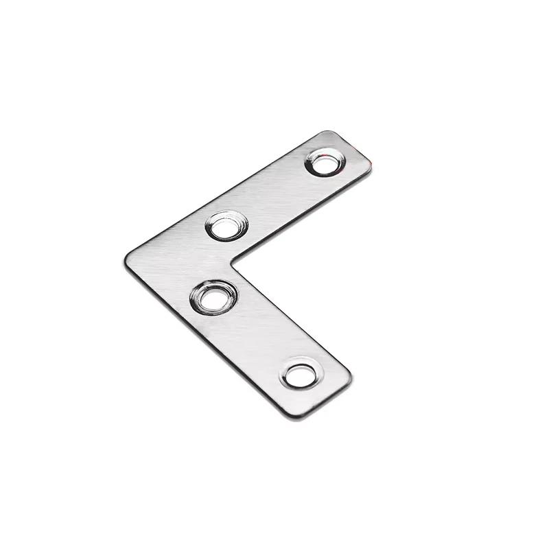 

10 шт. Плоский угловой кронштейн, L-образный кронштейн для полки 50/80 мм, Сверхпрочные опоры для полок из нержавеющей стали