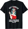 NEW! Cool Hey Cancer I Don't Have Enough Middle Finger Fck Cancer T-Shirt S-3XL