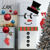 Self Adhesive Holiday Window Clings Christmas Snowman Stickers, DIY Decorative Emoticon Stickers for Party Supplies, Glass Waterproof Peel and
