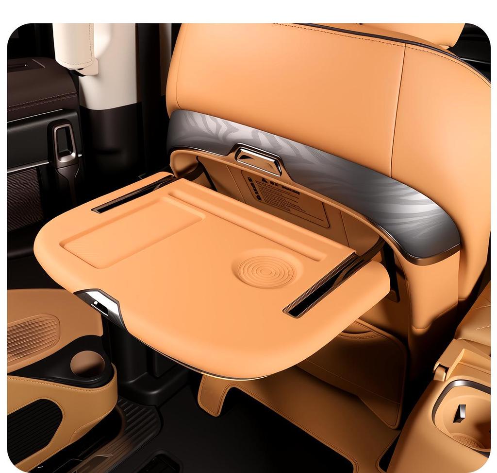 Silicone Anti-Slip Mat for DENZA D9 Middle Row Table, Interior Anti-Scratch Accessory for Foldable Seat.