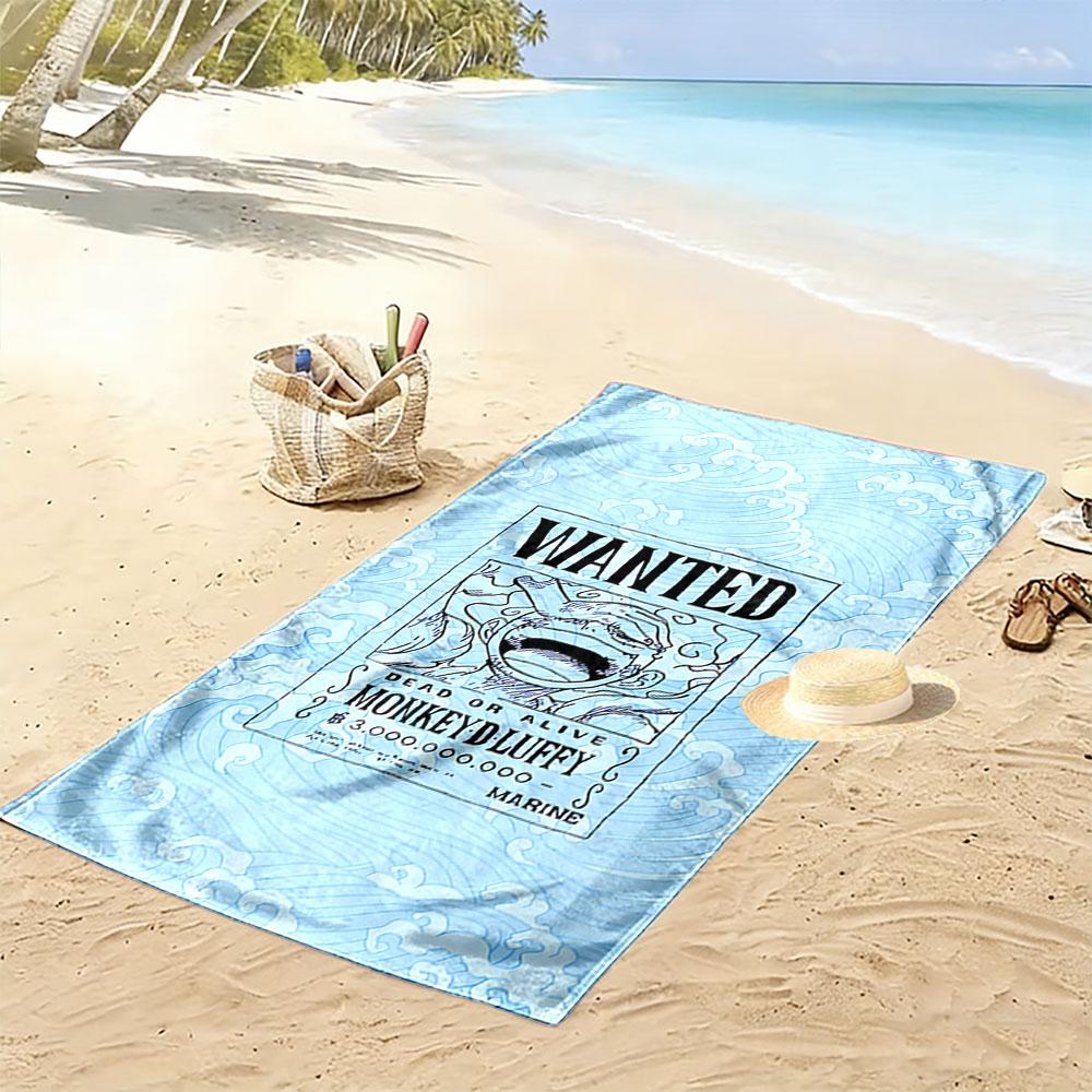 Wanted Poster Beach Towel Beach Towel Quick-drying for Travel Outdoor Sports Jogging Beach and Swimming