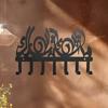 Islamic Calligraphy Key Holder Wall Mount Vintage Arabic Design Multiple Hooks