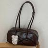 2025 Women's Korean Style Bow Baguette Shoulder Bag - Versatile Boston Bowling Bag