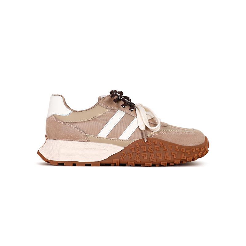 Light and breathable Forrest Gump pigskin retro German training shoes women's mountaineering shoes new versatile casual sports shoes comfortable