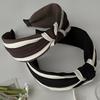 1Pcs Luxury Knotted High Crown Headband For Women, Elegant Wide Brim Open Face Hairband, Fashion Daily Hair Accessory For Ladies