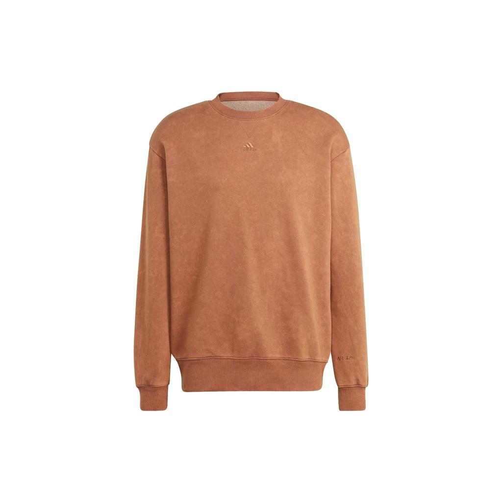 Adidas All Season Long Sleeve Sweatshirt Men Tops Brown IJ6927