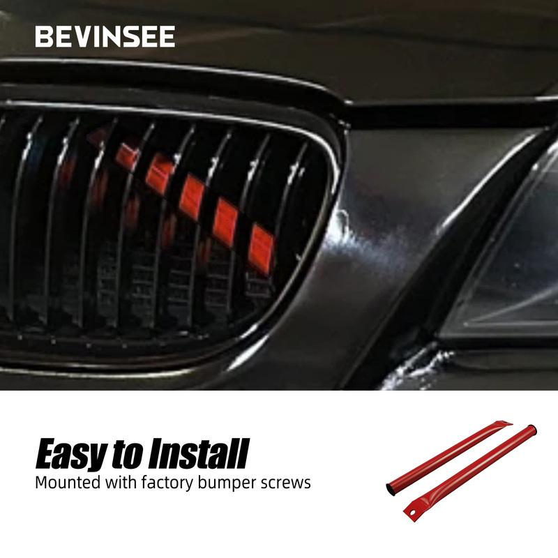 Bare de ranforsare în V din oțel pentru grila frontală, suporturi pentru rinichi pentru BMW E90 E91 E92 E93 323i 325i 328i 330i 335i 2006-2013, Accesorii Auto