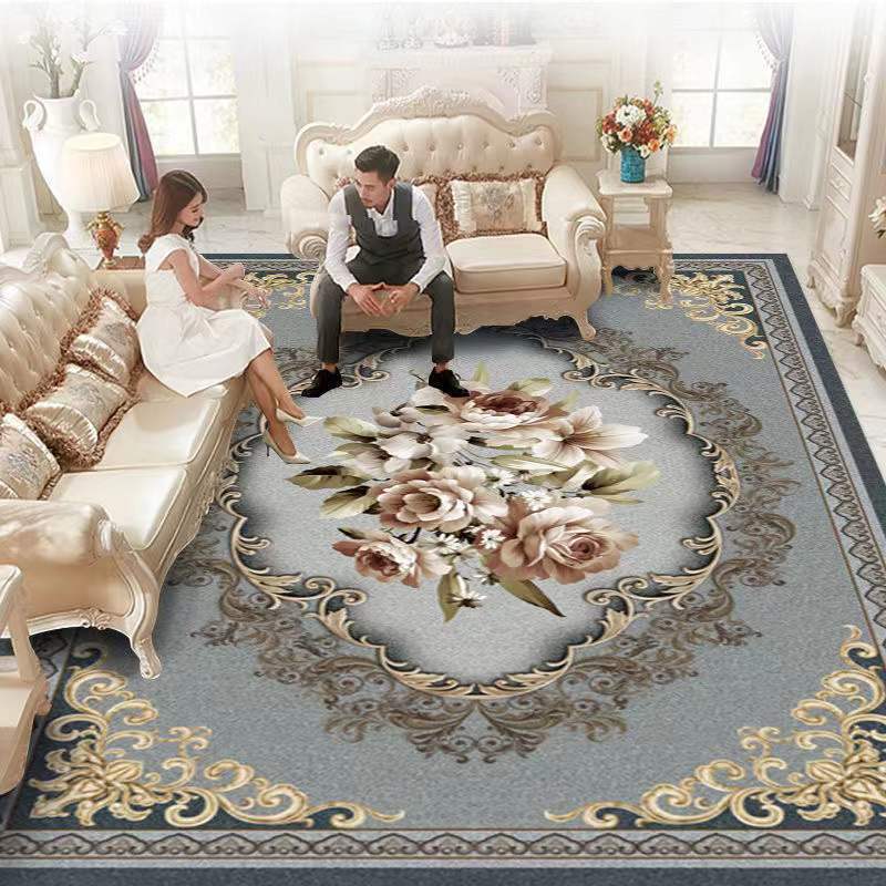 European Style Short Pile Carpets for Living Room Decortion Rugs for Bedroom Decor Carpet Home Washable Rug Floor Mats for Home