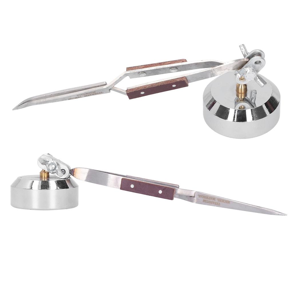 Third Hand with Locking Tweezer Metal Third Hand Base with Tweezers Soldering Clamp Hardware Jewelry Tools Jewelry Tools