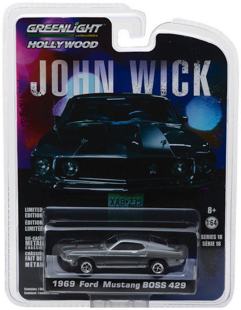 Greenlight 164 Hollywood Series 18 John Wick Movie (2014) 1969 Ford Mustang Boss 429 Die-cast Vehicle