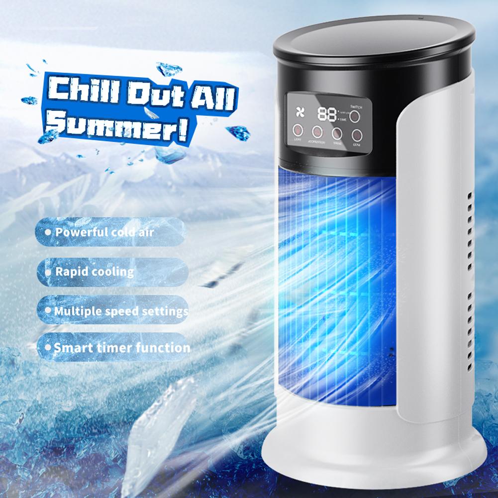3-in 1 Portable Tower Fan Air Conditioning Fan Desktop Fan Mobile Air Conditioning Fan Standing Fan Desktop Fan for Bedroom