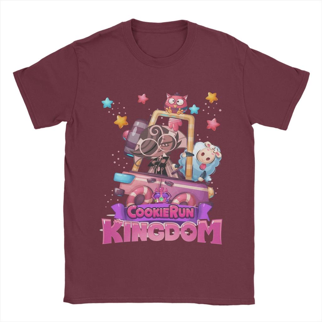 Cookie Run Kingdom  T Shirts Men Pure Cotton Funny T-Shirt O Neck  Tees Short Sleeve Clothing New Arrival