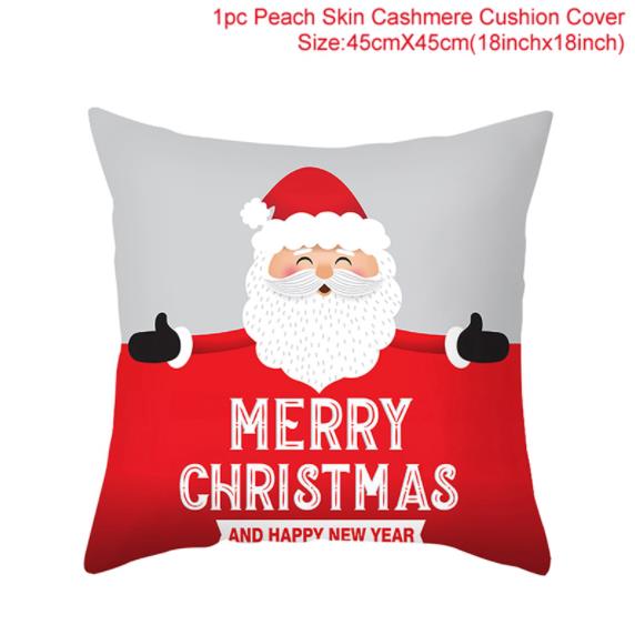 2022 Cartoon Christmas Style Collection Cushion Cover Printed Pillow Living Room Decorative Pillowcase Pillowcase Aesthetics