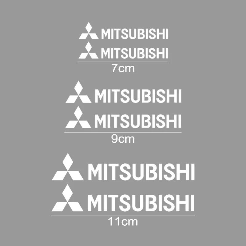 6pcs Car Wheel Caliper Stickers Vinyl Brake Decal for Mitsubishi Lancer Mirage OTO ASX L300 Montero L200 Outlander Delica Pajero