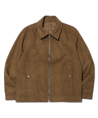 Significant Suede Incision Blouson Jacket Lq1Ju011_Brown