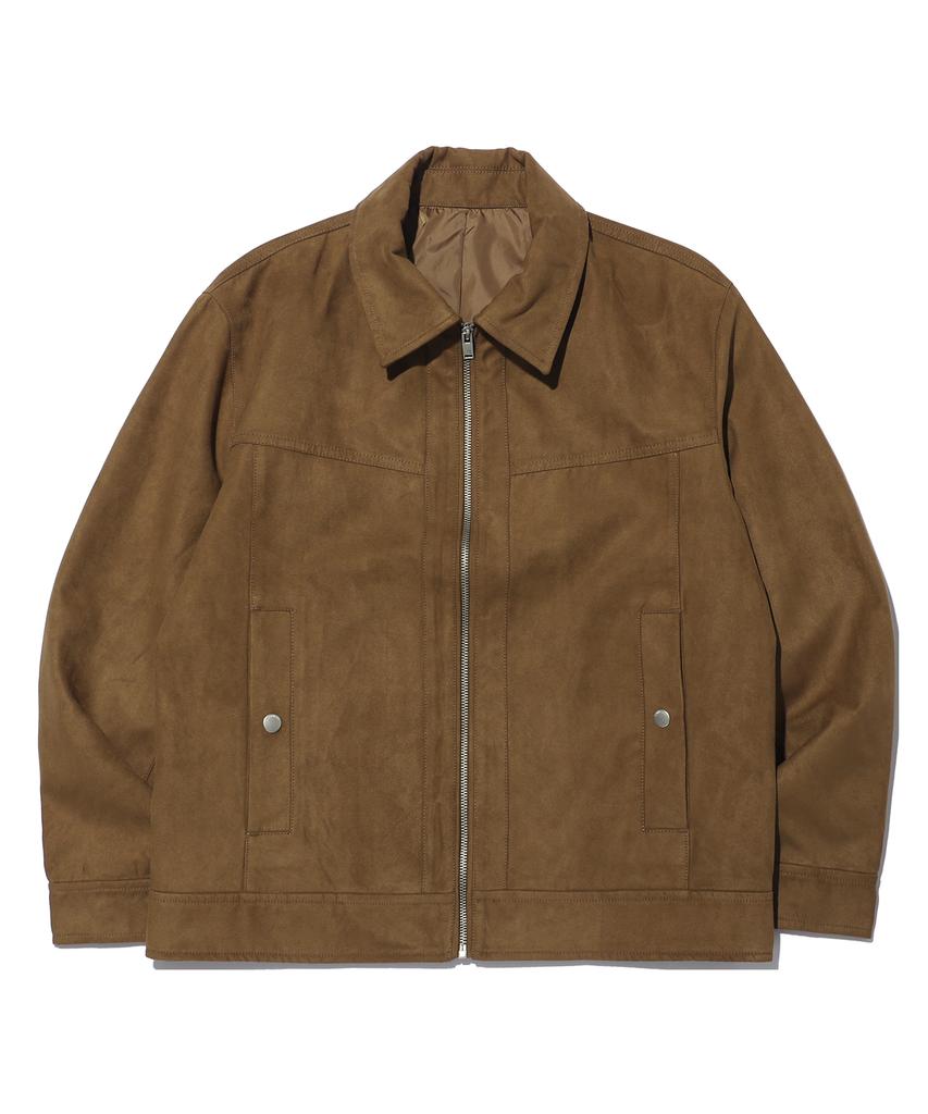 Significant Suede Incision Blouson Jacket Lq1Ju011_Brown