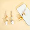 2Pcs Keychain Pendant Animal-themed Design Lightweight Miniature Key Holder Emotional Healing Keychain Multi-Use Bag Phone Charm