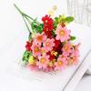 One Bouquet 7 Branch 28 Heads Cute Silk Daisy Artificial Decorative Flower DIY Wedding Flower Bouquet Home Room Table Decoration
