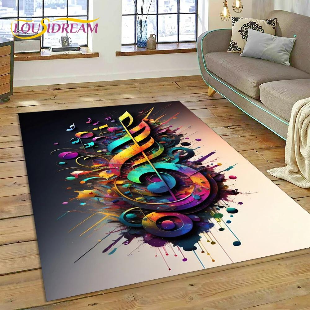 3D Piano Art kreatywna nuta dywan dywan dla domu salon sypialnia Sofa wycieraczka wystrój, dywanik dziecięcy antypoślizgowa mata podłogowa