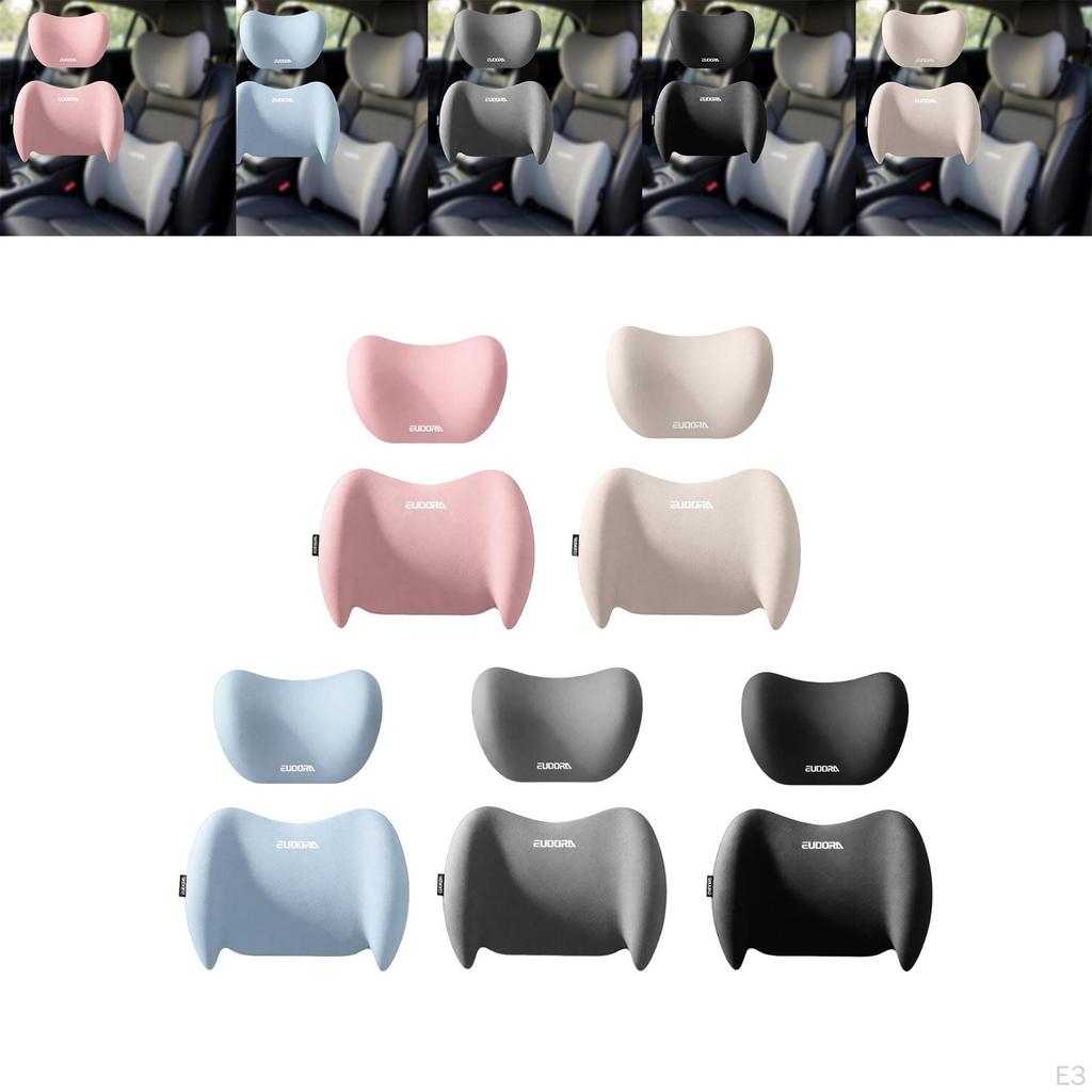 Car Headrest & Waist Support Cushion Fits All Vehicles Ergonomic Versatile Utility Neck