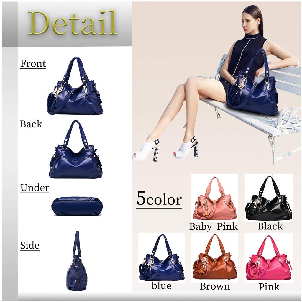 Diagonal Bag Tote Bag Large Capacity Black [MaRowsm] Women's